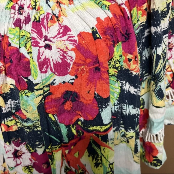 westbound woman tops size 3x hawaiian Beach Multi Color 100% Rayon - Picture 4 of 8